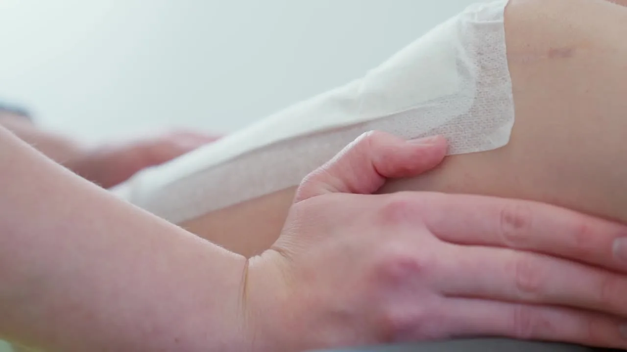 Kinesiotape an der Schulter